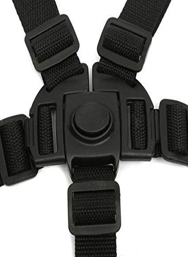Ponini Replacement Parts/Accessories Compatible with Micralite Strollers Products for Babies, Toddlers, and Children (Harness Buckle w Straps) 5B w - Image 1
