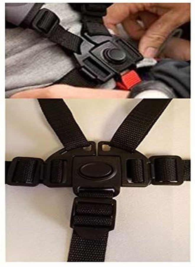 Ponini Replacement Parts/Accessories Compatible with Micralite Strollers Products for Babies, Toddlers, and Children (Harness Buckle w Straps) 5B w - Image 2