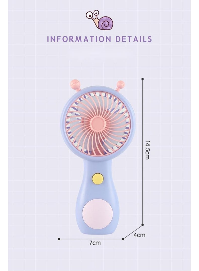 إسكدنيا مروحة محمولة صغيرة قابلة لإعادة الشحن عبر USB - Image 2