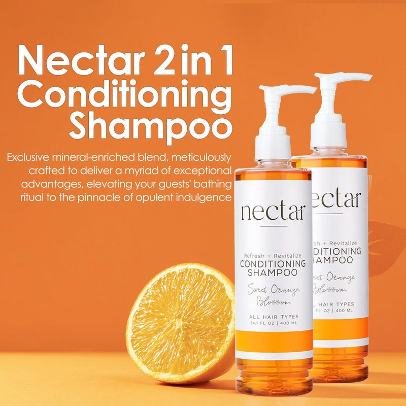 World Amenities - Nectar Pump Bottle Conditioning Shampoo - Hair Repair Shampoo and Conditioner with Fresh Fragrance - Image 4