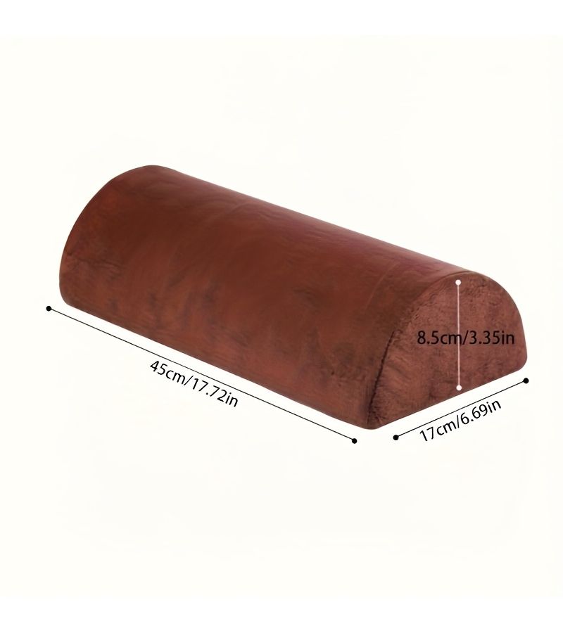 1pc Half Moon Pillow Light Gray 6 69x17 72inch Leg Knee Back Of Neck Lumbar Support Semi Round Rolled Pillow For Back Or Side Sleepers Comfort For Ankles Feet Head Neck Spine Hips - Image 3
