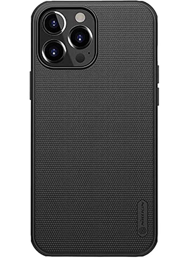 Nillkin Super Frosted Shield Pro Series Cover Case Designed For Iphone 13 Pro Without Logo Cutout Black - Image 1