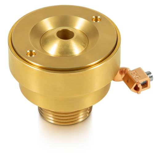 Bzcovac Brass Deck Jet Fountain Nozzle SingleHole Pool Spa Water Feature with Grounding Lug 1 Male Thread - Image 1