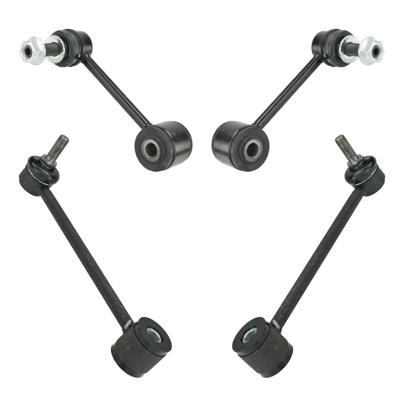 TRQ Front Rear Sway Bar Stabilizer Link Set Compatible with 20072017 Jeep Wrangler 2018 Wrangler JK