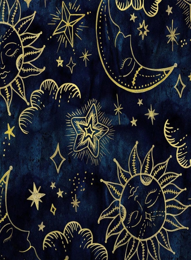 FUYEUN Sun and Moon Sheets Sets Queen Size 4 Pcs Celestial Starry Galaxy Boho Fitted Sheets Bedding for Women Girls Teen Hippie Constellation Bed Sheets with 1 Flat & 2 Pillowcases - Image 4