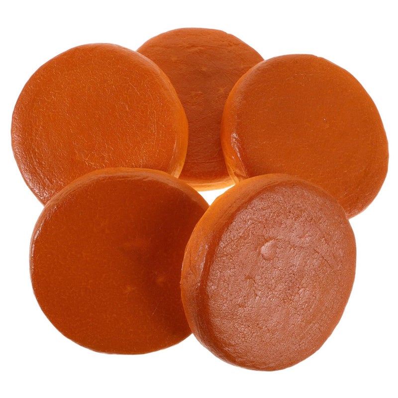5pcs Realistic Hamburger Bread Slice Model Simulated Food Display Props For Kitchen Decor Photography Cake Ornament - Image 2