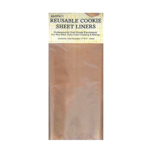 Regency Wraps Reusable Cookie Sheets, Baking Oven Liner, Teflon-like Coated Sheet for Non-Stick Cooking and Baking, Baking Supplies, Natural, 17" x 13" (Pack of 1) - Image 1