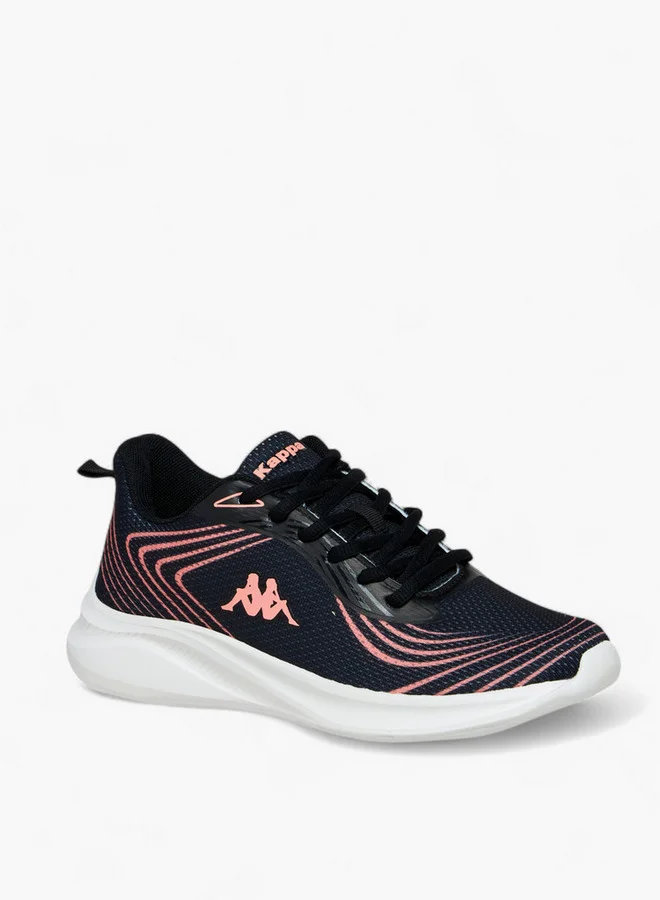 Kappa Women's Logo Print Lace-Up Sports Shoes
