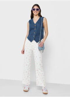 Ginger Denim Button Down Vest  - Image 4
