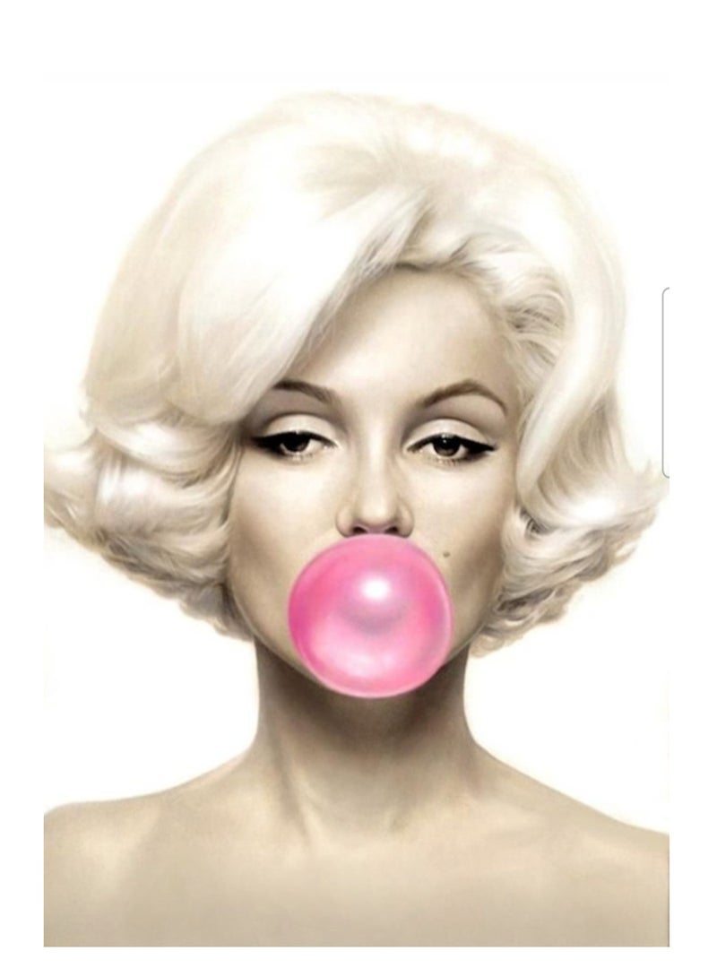 LOWHAT ملصق فن جداري لمارلين مونرو بدون إطار