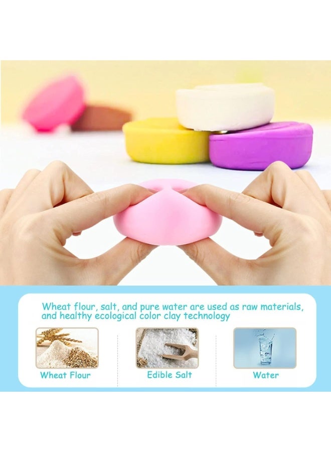 Playdough Sets for Kids, 26 PCS Ice Cream Maker Machine Color Dough Set with 12 Cans Dough, Kids Arts & Crafts - Image 3