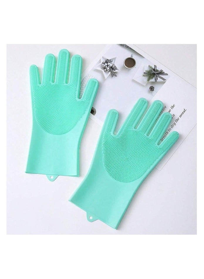 Pet Dog Cat Grooming Glove Gentle Brush Glove Efficient Pet Hair Remover Mitt Massage Tool - Image 1