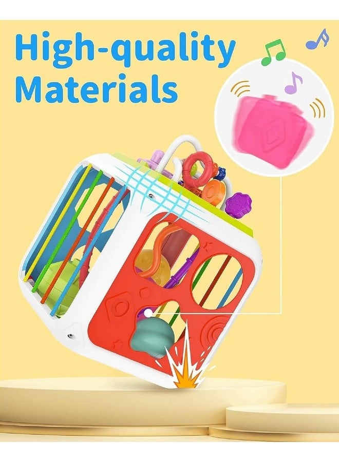 Invite Enterprise 7 In 1 Montessori Sensory Toys For Baby 6 9 12 18 Months Newborn Girl Boy Educational Gift Motor Skills Activity Cube Games For Children 1 2 Years Birthday Gift, Beige - Image 3