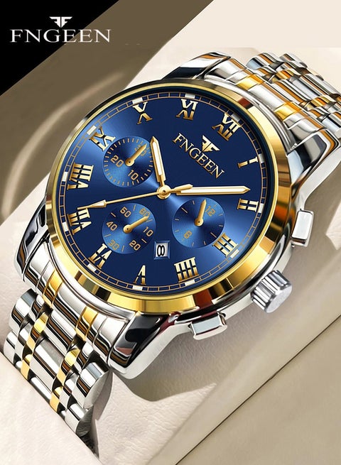 BINBONG 4006 Men Watches Top Brand Luxury Waterproof Date Clock Male Steel Strap Casual Quartz Watch Sports Wrist Watch Men
