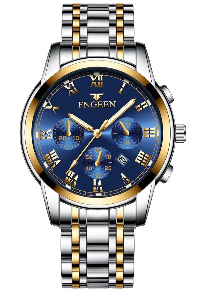 BINBONG 4006 Men Watches Top Brand Luxury Waterproof Date Clock Male Steel Strap Casual Quartz Watch Sports Wrist Watch Men