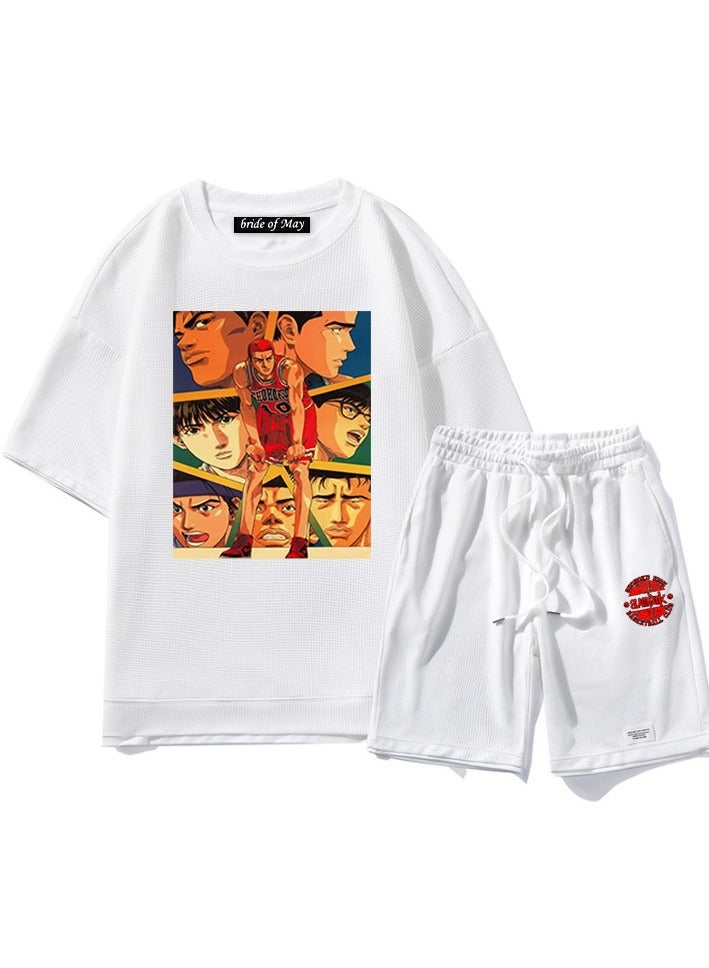 KUYING New Slam Dunk Master Casual Loose Straight Tube Two Piece Set  - Image 1