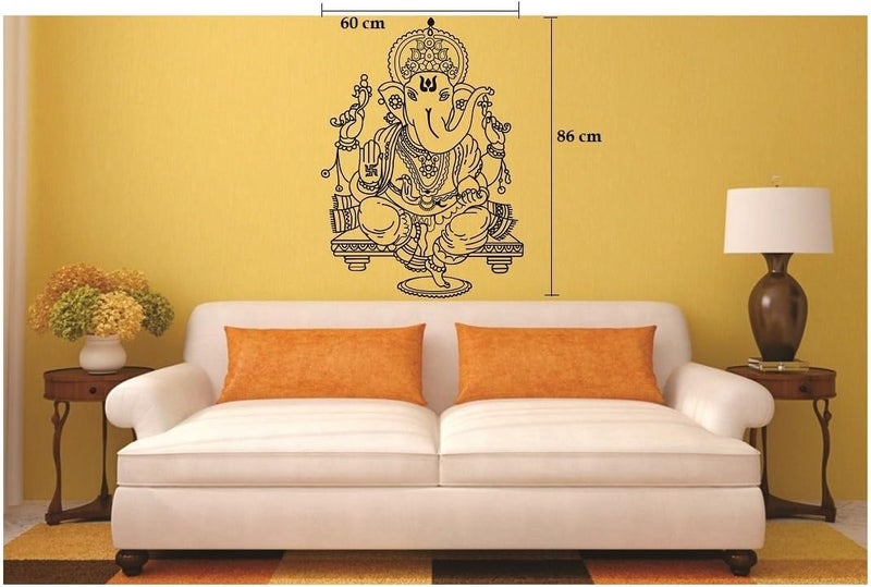 Asmi Collections Black Ganesha Wall Sticker - Image 3