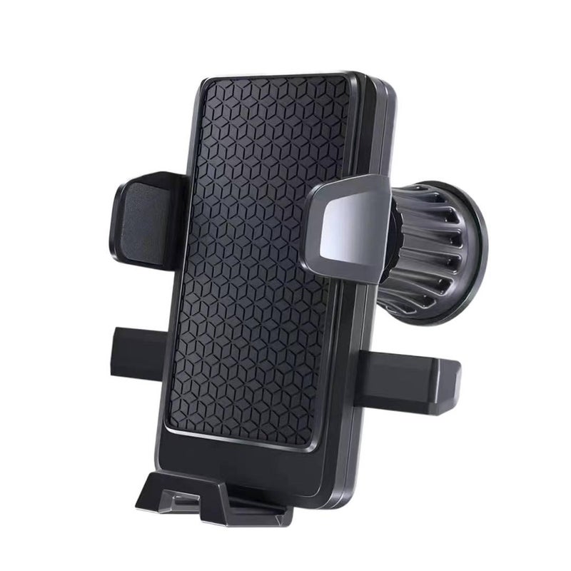 GLX Black Car Phone Holder with Handlebar Riding Mount and Secure Grip for Riding and Navigation for Universal Fit - Image 1