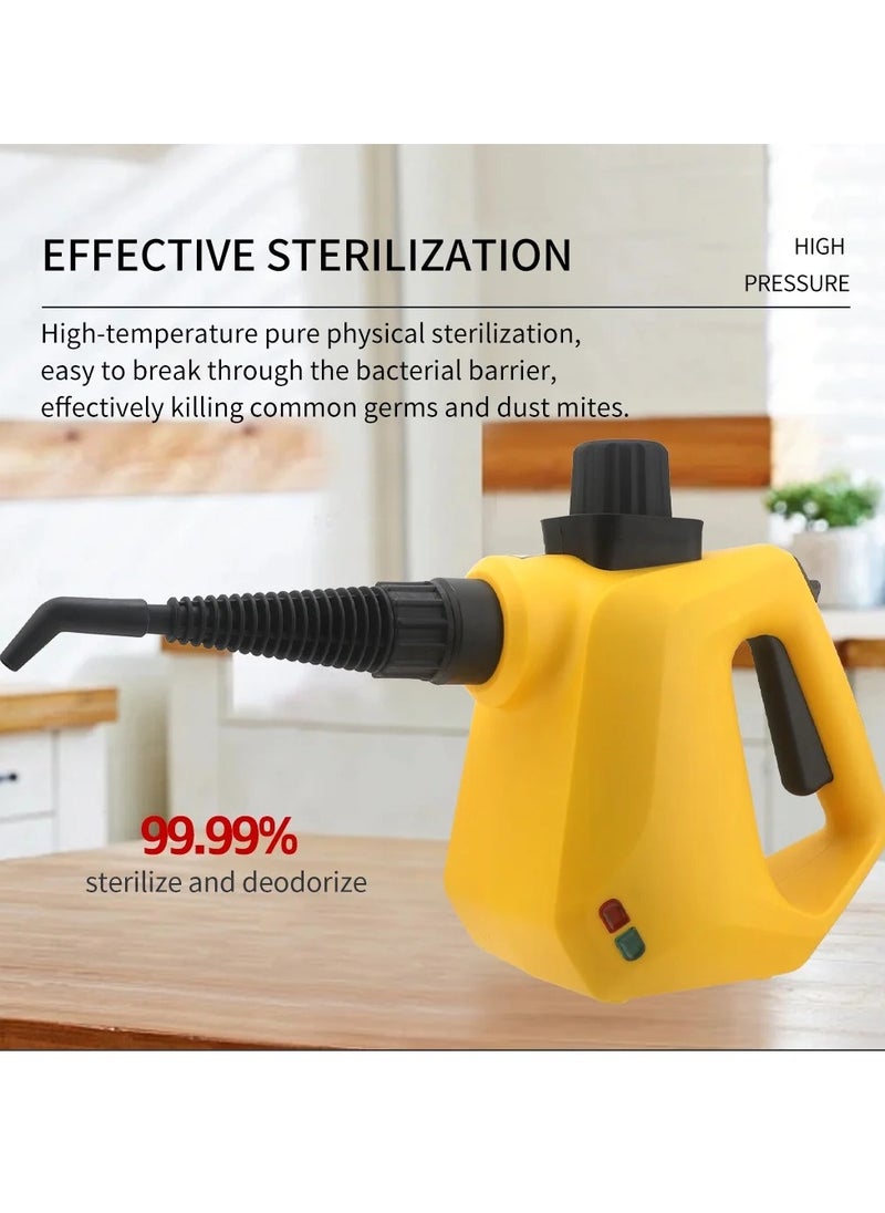 Steam Cleaner, 1000W, 3 Bar Steam Pressure, 250ml Capacity, with 9pcs Accessory, High Temperature Kills 99.99% of Viruses & Bacteria for Kitchen Sofa Bathroom Car Window - pzsku/ZAAF121843ED028D5A41BZ/45/_/1730796509/c386fdb3-e1c5-4d3b-ba76-c1855656040b