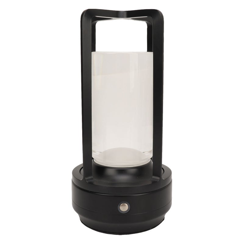 Cordless Table Lamp: Black 2000mAh USB Rechargeable - No Glare Crystal Shade Touch Control Desk Lamp for Indoor Bedside Study Outdoor Camping - Image 2