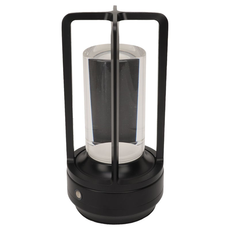 Cordless Table Lamp: Black 2000mAh USB Rechargeable - No Glare Crystal Shade Touch Control Desk Lamp for Indoor Bedside Study Outdoor Camping - Image 4
