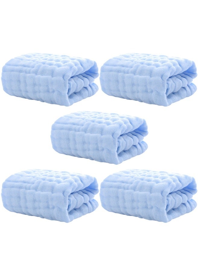 Pure Towels Baby Muslin Washcloths Saliva Handkerchiefs Drool Burp Cloths Child Face Wipes Baby Care 5pcs/set  - Image 1