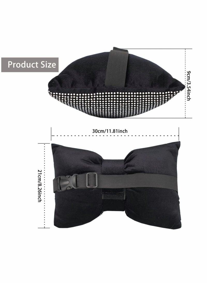 KASTWAVE Car Bling Pillow, Rhinestones Bowknot Bling Headrest Pillow - Image 4