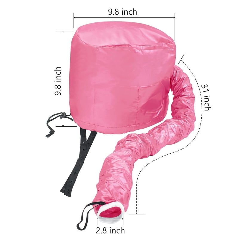 PRITASHA Safety Portable Hair Dryer Bonnet Attachment for Hair Styling Deep Pink - Image 4