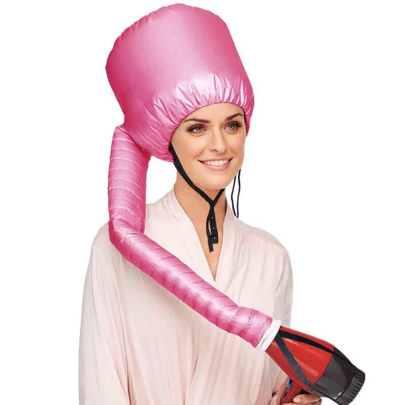 PRITASHA Safety Portable Hair Dryer Bonnet Attachment for Hair Styling Deep Pink - Image 1