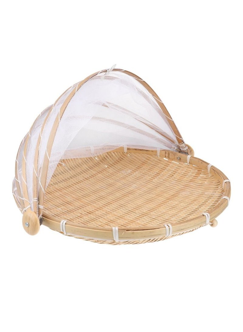 DubaiGallery 1pc Bamboo Food Shop Basket Steamed Bun Box Insect Proof Bamboo Farm Products  - Image 3