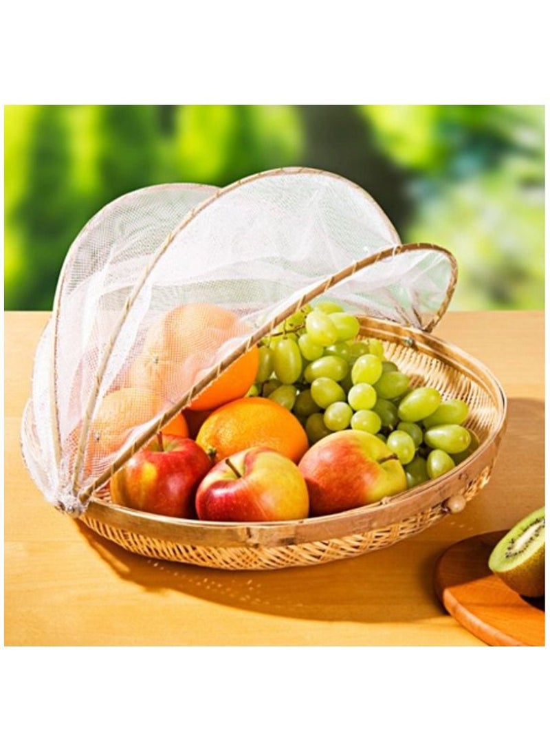 DubaiGallery 1pc Bamboo Food Shop Basket Steamed Bun Box Insect Proof Bamboo Farm Products  - Image 4