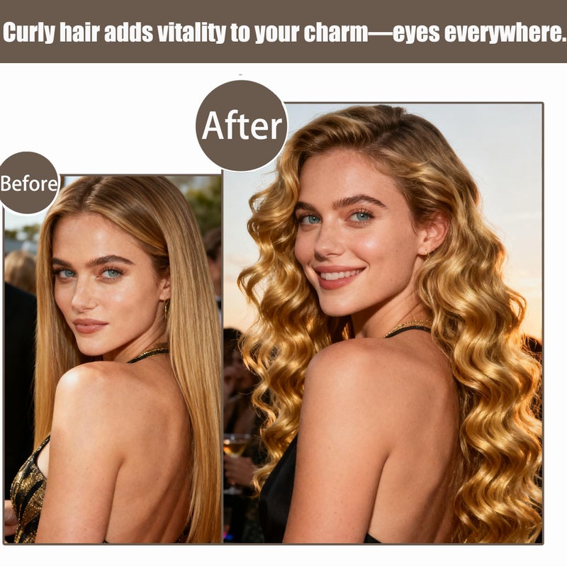 ã€5Pcsã€‘ Heatless Hair Curler Overnight Curls with Satin Scarf No Heat Curling Blowout Rod to Sleep In Hair Rollers - Image 2