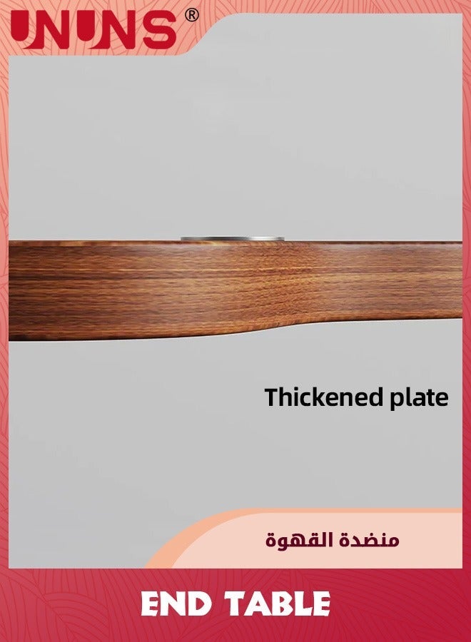 UNUNS C-Shaped Side Table,Flower Shape Small Wooden Nightstand,Bedside Table For Living Room Kitchen Garden Bedroom,Small Accent - Image 5