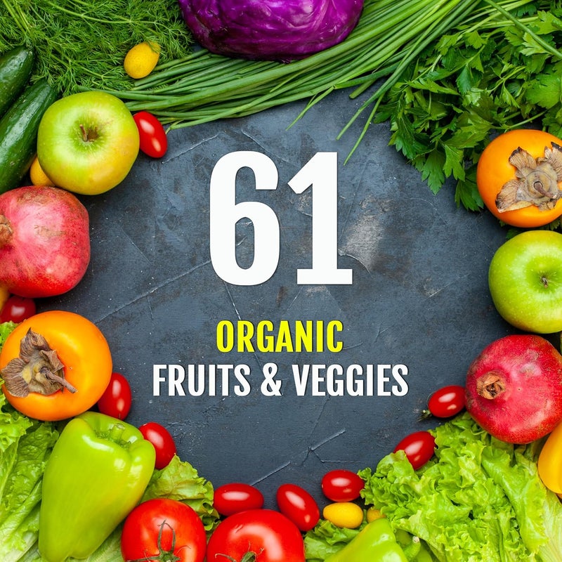 UpNourish Organic Fruits and Veggies Supplement  Support Diet Balance Body Cleanse  Energy  480 Fruits and Super Greens Capsules from Nature  Fruit and Vegetable Supplements for Adults  Kids - Image 2