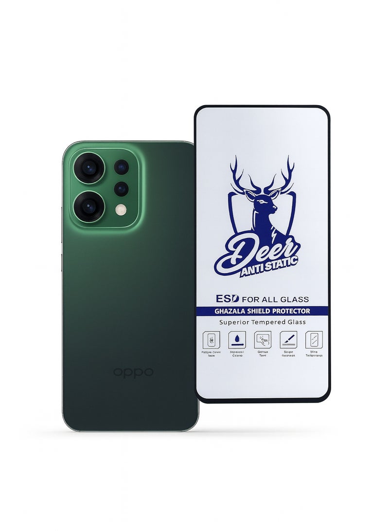 إسكرينة شاشه لهواتف Oppo Reno14 – Reno 14F - A6 pro زجاج مقوّى ضد الخدوش مع خاصية ESD للتركيب السهل - Image 1