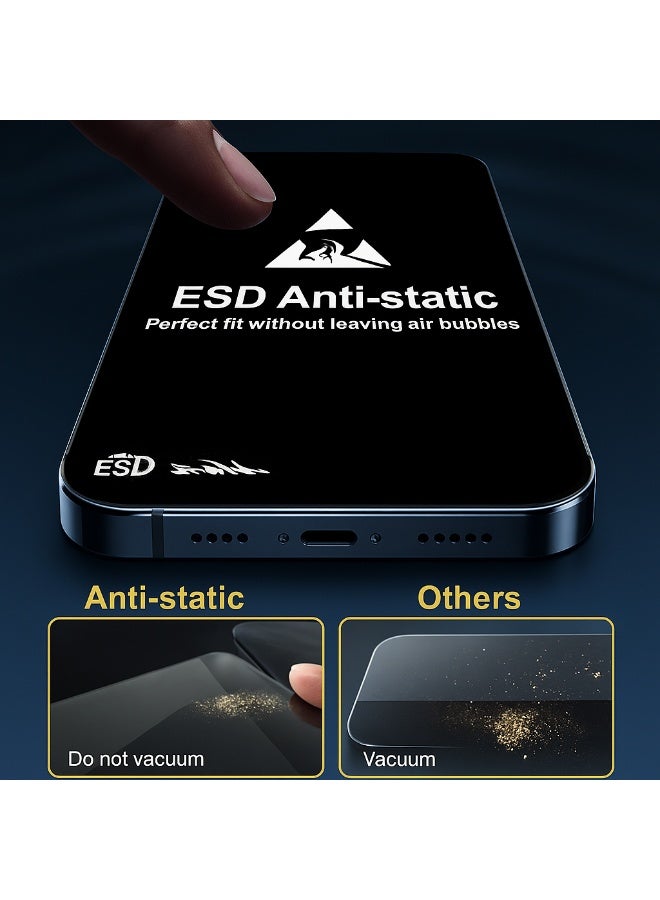 إسكرينة شاشه لهواتف Oppo Reno14 – Reno 14F - A6 pro زجاج مقوّى ضد الخدوش مع خاصية ESD للتركيب السهل - Image 2