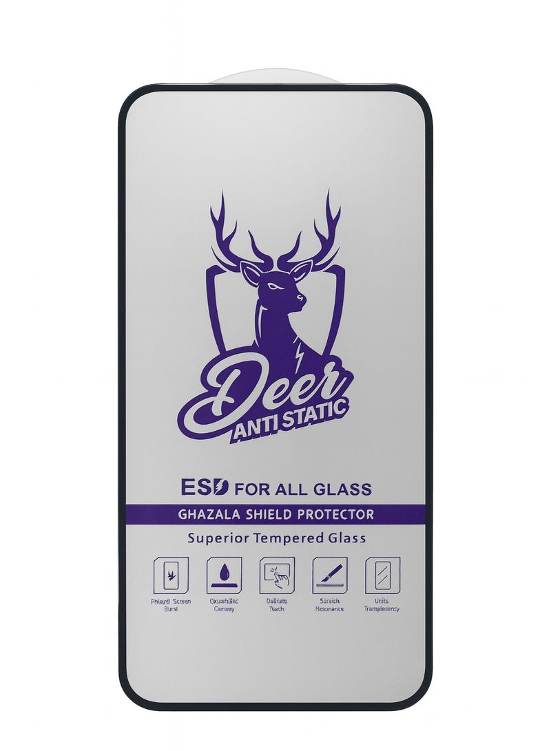 إسكرينة شاشه لهواتف Oppo Reno14 – Reno 14F - A6 pro زجاج مقوّى ضد الخدوش مع خاصية ESD للتركيب السهل - Image 4