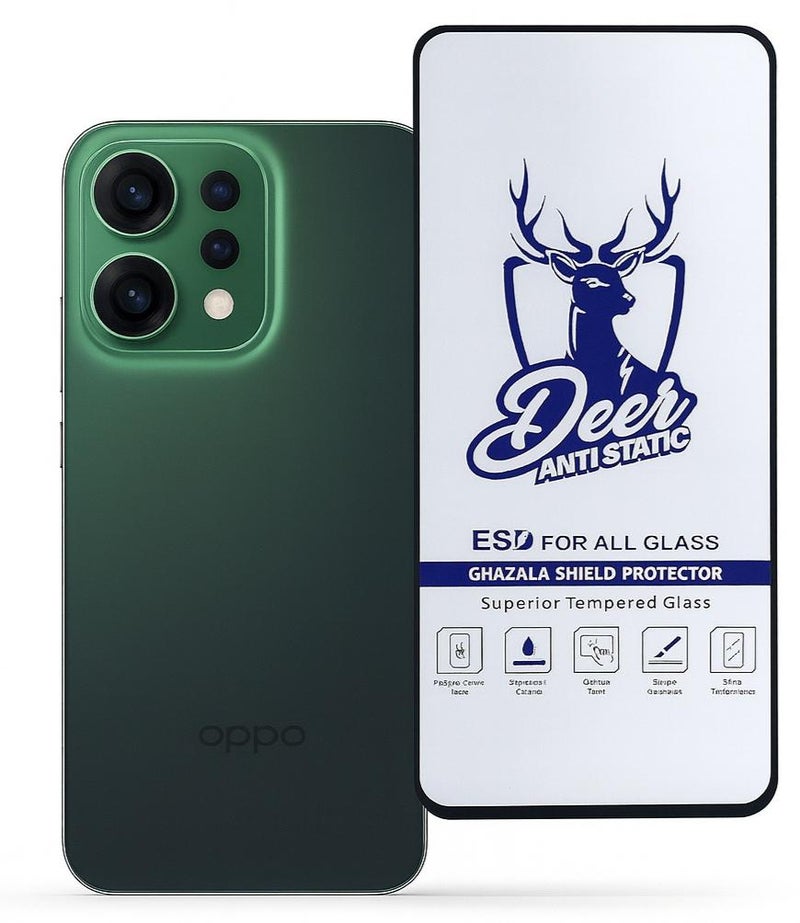 إسكرينة شاشه لهواتف Oppo Reno14 – Reno 14F - A6 pro زجاج مقوّى ضد الخدوش مع خاصية ESD للتركيب السهل - Image 1