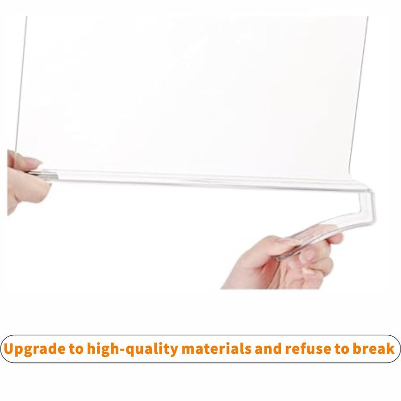 Cq Acrylic Shelf Dividers for Closet Organization - 2 Pack Clear Closet Shelf Organizer for Wood Shelves,Handbag,Bag,Towel,Sweater,Purse Organizer,8â€³ Tall Plastic Vertical Shelf Separators for T Shirt - Image 3