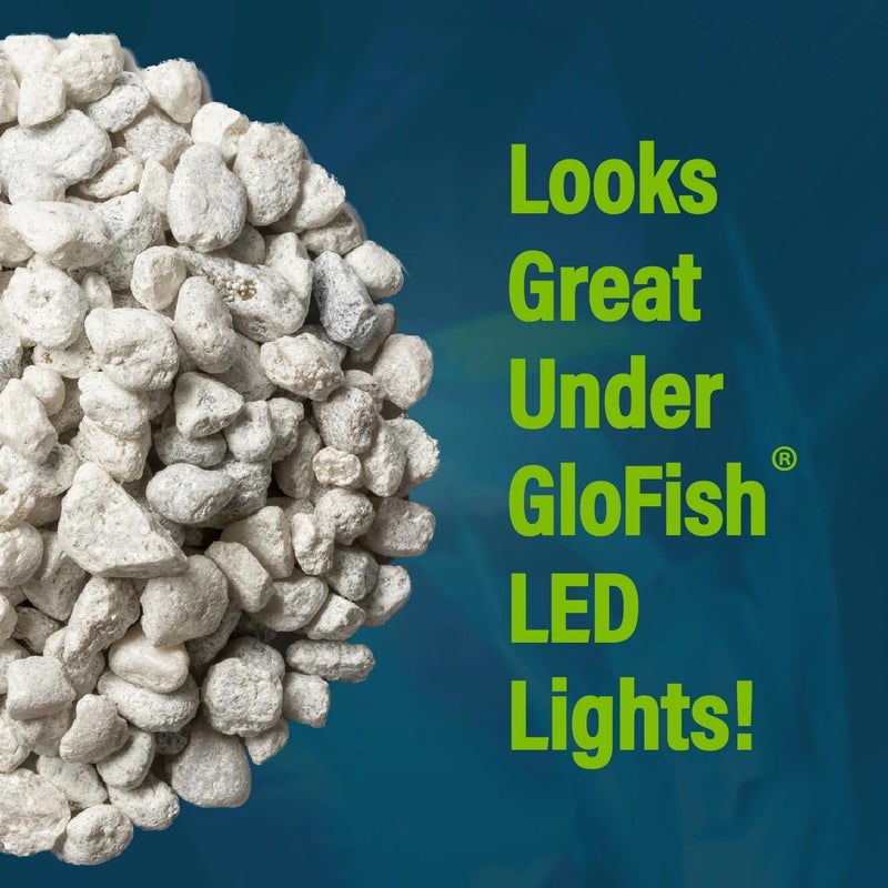 GloFish aquarium Gravel 5 Pounds, White, Complements GloFish Tanks (29022) - Image 5