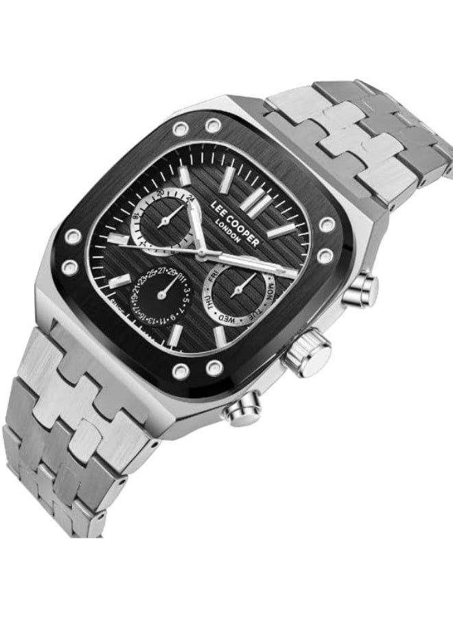 LEE COOPER Men Multi Function Black Dial Watch - LC08023.350 - Image 4