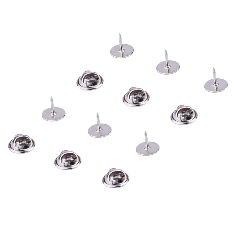 EBOOT 25 Pieces Tie Tacks Blank Pins with Clutch Back Pin Backs Replacement, Silver Butterfly Tie Tacks, Pin Keepers for Clothes Craft Jewelry Making - Image 5