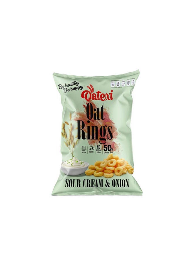 Oatexi Sour Cream & Onion Oat Rings - 60 grams (Pack of 3) - Image 2