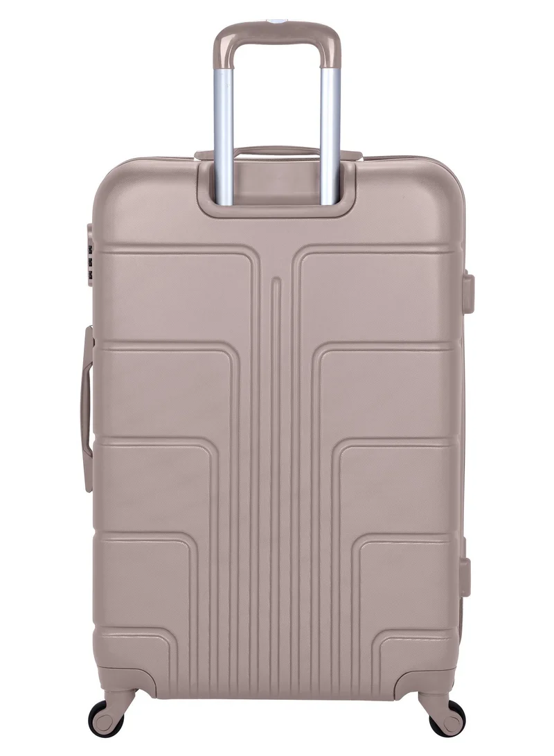 Senator Khaki Hard Case Travel Bag Medium Luggage Trolley ABS Lightweight Suitcase with 4 Spinner Wheels A1012 Khaki  | Best Price UAE