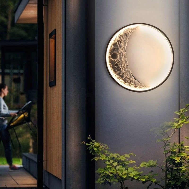 CITRA Led 300MM Moon Wall Light Outdoor Indoor Light - Warm White - Image 4