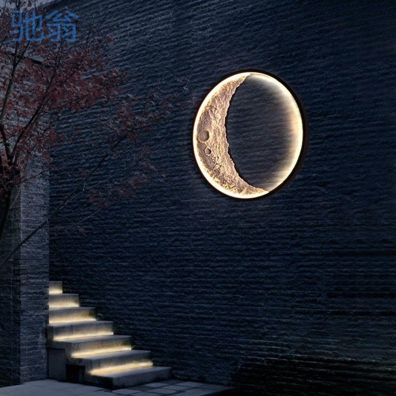 CITRA Led 300MM Moon Wall Light Outdoor Indoor Light - Warm White - Image 1