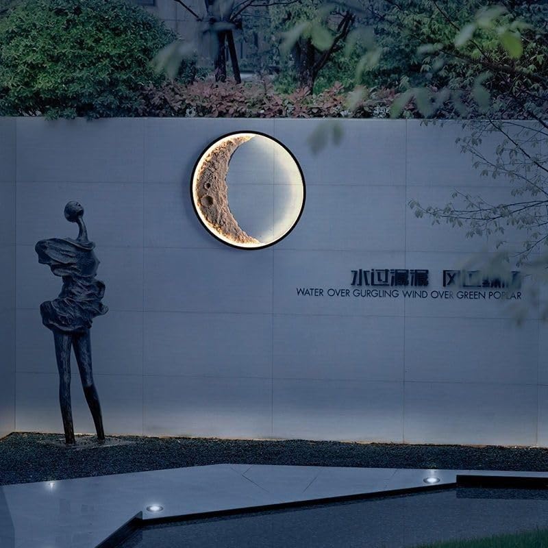 CITRA Led 300MM Moon Wall Light Outdoor Indoor Light - Warm White - Image 2