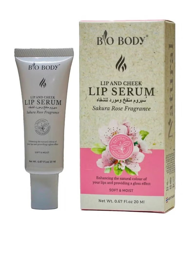 bio-body Lip Serum Sakura Rose Fragrance 20ml - Image 2