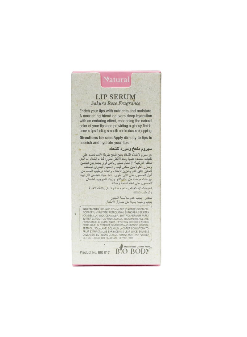 bio-body Lip Serum Sakura Rose Fragrance 20ml - Image 4