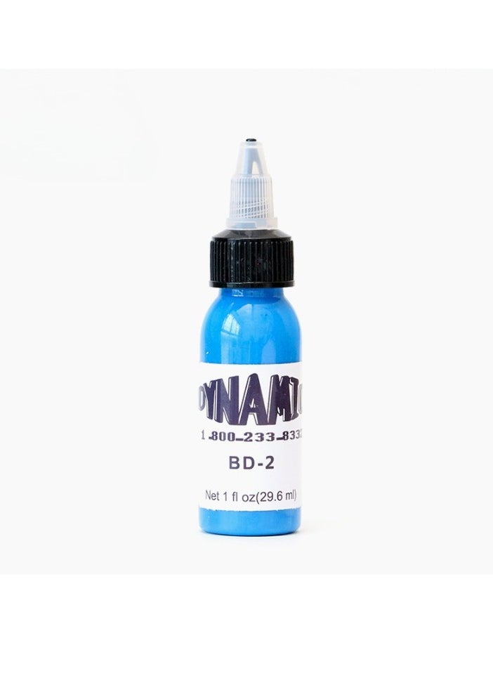 Generic - 1pc Color Tattoo Ink, Smooth Consistent 30ml Tattoo Practice Color Tattoo Pigment, Vegan Friendly Tattoo Color Perfect For Lining And Shading, (BD-2 Sky Blue) - Image 1